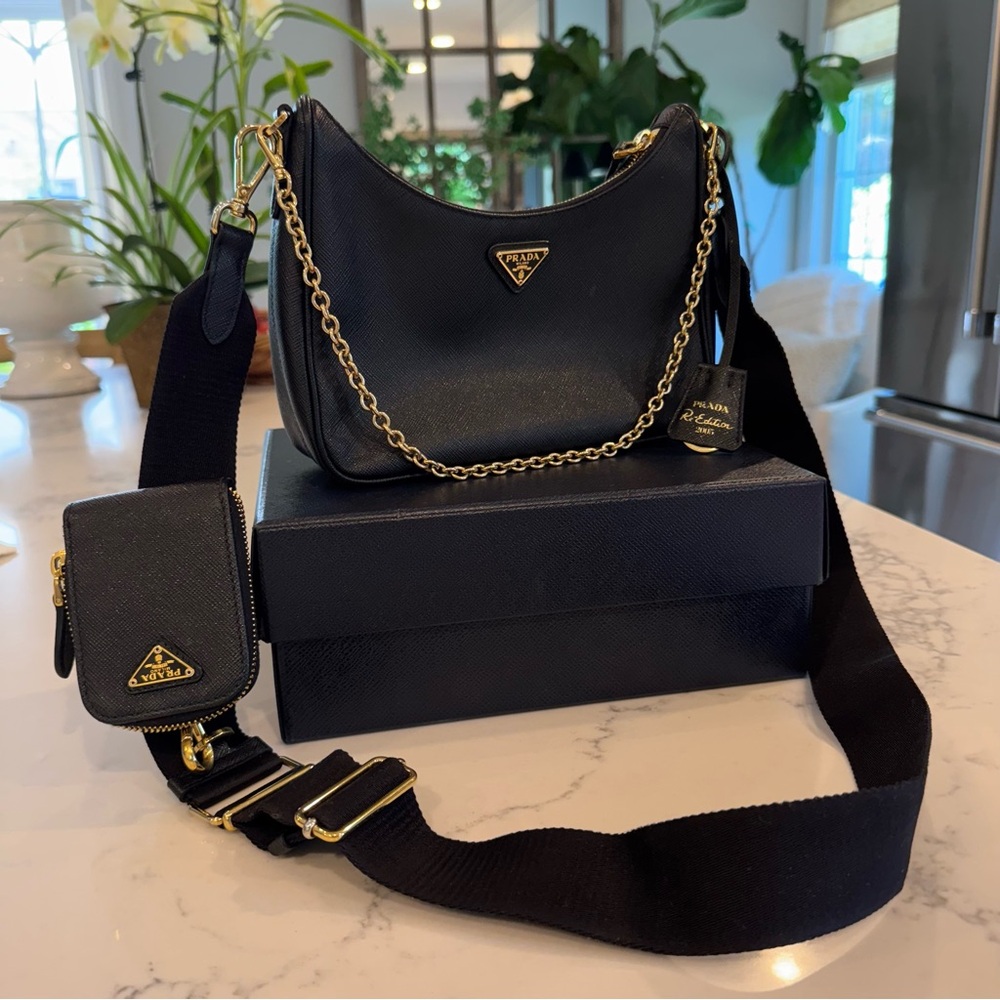RARE Prada Re-Edition 2005 Saffiano leather bag